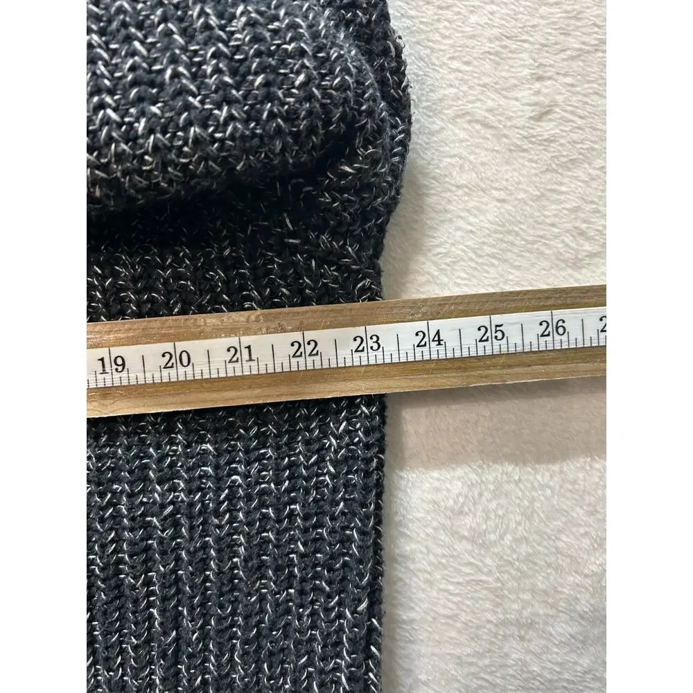 Vintage Rusty Sweater Mens XXL Black White Heavy Knit Crewneck Surf Skate